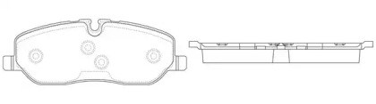 Комплект тормозных колодок FIT FP1098