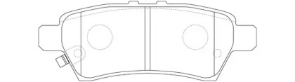 Комплект тормозных колодок FIT FP1101