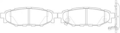 Комплект тормозных колодок FIT FP1114