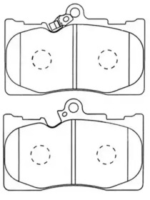 Комплект тормозных колодок FIT FP1118