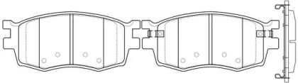 Комплект тормозных колодок, дисковый тормоз FIT FP1156