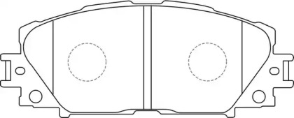 Комплект тормозных колодок FIT FP1184