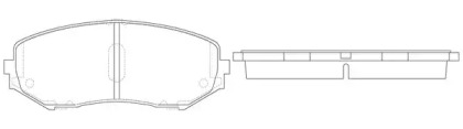 Комплект тормозных колодок FIT FP1188