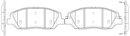 Комплект тормозных колодок FIT FP1202