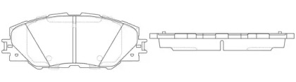 Комплект тормозных колодок FIT FP1211