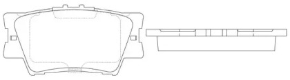 Комплект тормозных колодок FIT FP1212