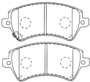 Комплект тормозных колодок FIT FP1215