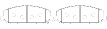 Комплект тормозных колодок FIT FP1286