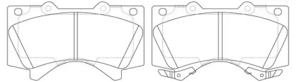 Комплект тормозных колодок FIT FP1303