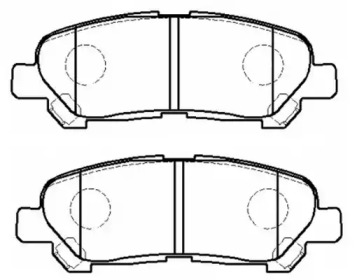 Комплект тормозных колодок FIT FP1325