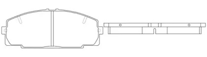 Комплект тормозных колодок FIT FP1344