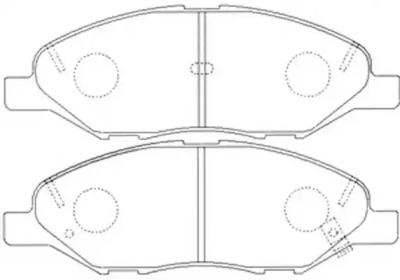 Комплект тормозных колодок FIT FP1345