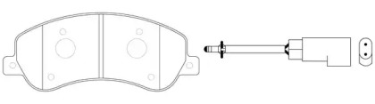 Комплект тормозных колодок FIT FP1383E