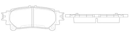 Комплект тормозных колодок FIT FP1391