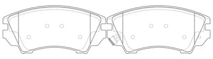 Комплект тормозных колодок FIT FP1404