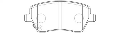 Комплект тормозных колодок FIT FP1491