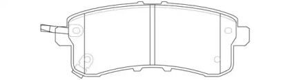 Комплект тормозных колодок FIT FP1510