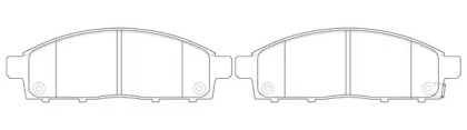 Комплект тормозных колодок FIT FP1519