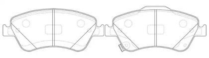 Комплект тормозных колодок FIT FP1571