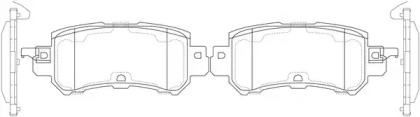 Комплект тормозных колодок FIT FP1624