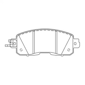 Комплект тормозных колодок FIT FP1650