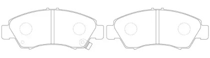 Комплект тормозных колодок FIT FP1685