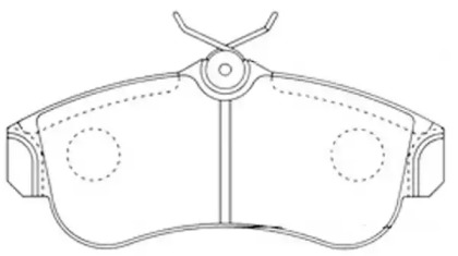 Комплект тормозных колодок FIT FP2105
