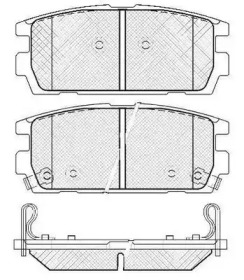 Комплект тормозных колодок FIT FP2390