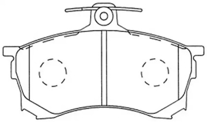 Комплект тормозных колодок FIT FP3123