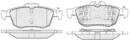 Комплект тормозных колодок FIT FP3356