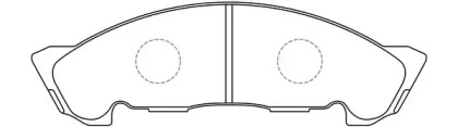 Комплект тормозных колодок FIT FP4147