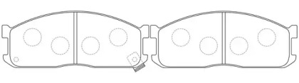 Комплект тормозных колодок FIT FP5152