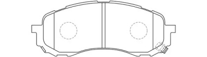 Комплект тормозных колодок FIT FP7177