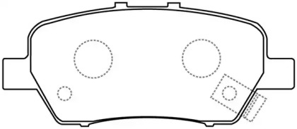 Комплект тормозных колодок FIT FP8188