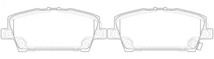 Комплект тормозных колодок FIT FP8196