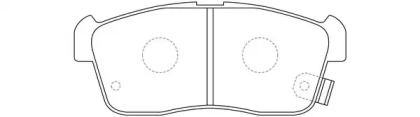 Комплект тормозных колодок FIT FP9208