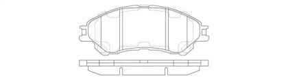 Комплект тормозных колодок FIT FP9213