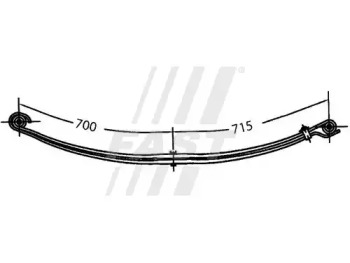 Многолистовая рессора FAST FT13315