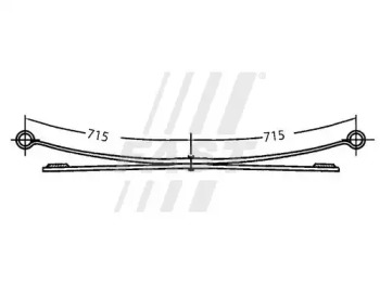 Многолистовая рессора FAST FT13319