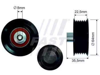 Ролик FAST FT44593