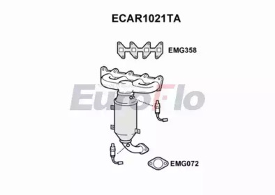 Катализатор EuroFlo ECAR1021TA