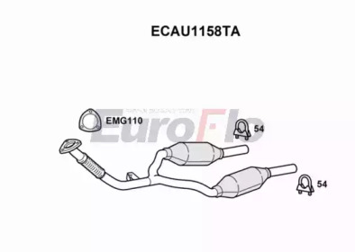 Катализатор EuroFlo ECAU1158TA