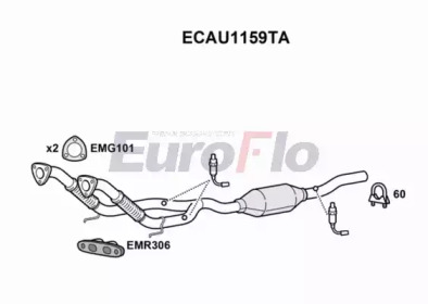 Катализатор EuroFlo ECAU1159TA