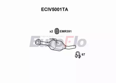 Катализатор EuroFlo ECIV5001TA