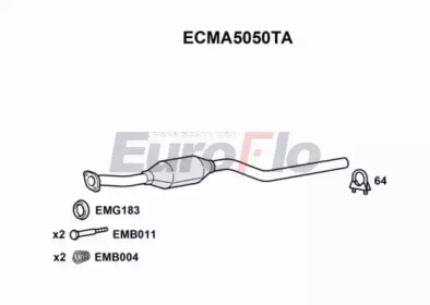 Катализатор EuroFlo ECMA5050TA