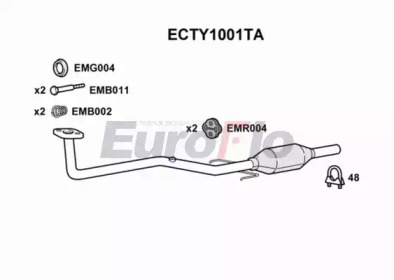 Катализатор EuroFlo ECTY1001TA