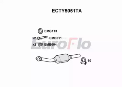 Катализатор EuroFlo ECTY5051TA