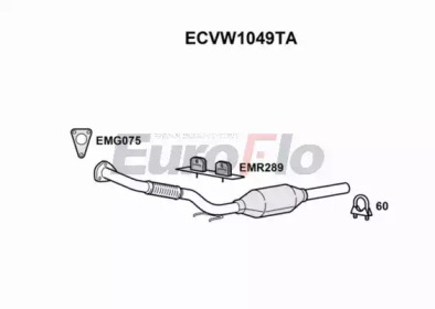 Катализатор EuroFlo ECVW1049TA