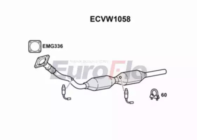 Катализатор EuroFlo ECVW1058