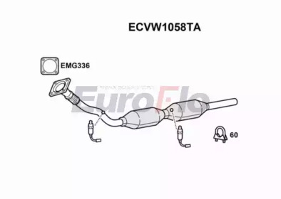 Катализатор EuroFlo ECVW1058TA